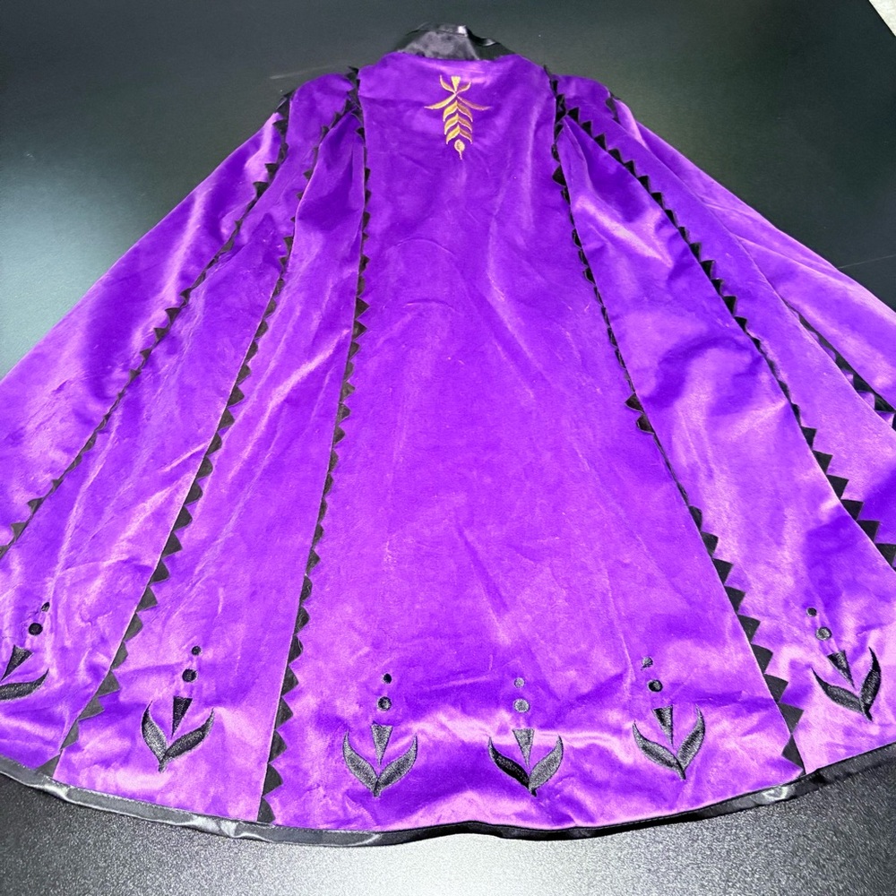 Disney Frozen 2 Anna Deluxe Traveling Costume high quality embroidered size 4 - Picture 6 of 8